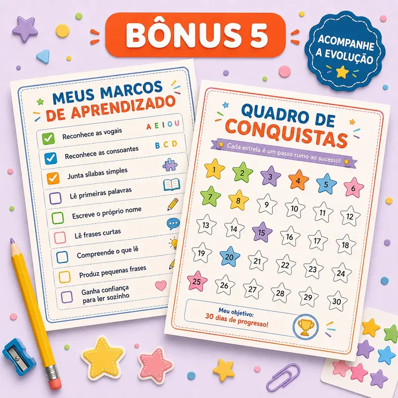 Capa do bônus 5: Tabela de Acompanhamento de Evolução