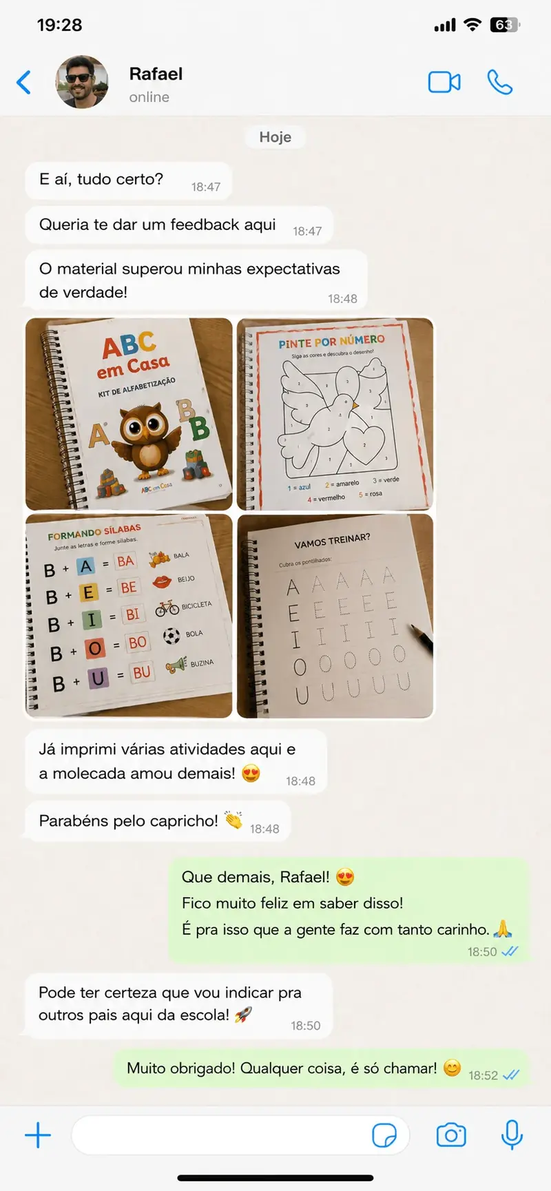Print de feedback de cliente 6